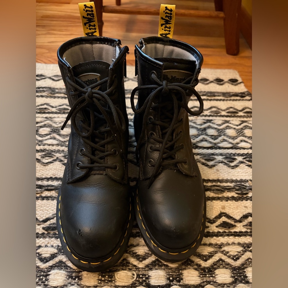 Dr. Martens Industrial Steel Toe Maple Zip Boots Women’s Size 7 – Discontinued